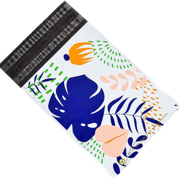 10 Pack - 10in x 13in Tropical Print Poly Mailer - Picture 2 of 3